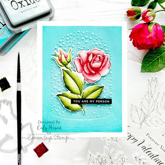 Tim Holtz Distress Speckled Egg Oxide Ink Pad And Reinker Bundle Ranger Rose Snowglobe Card | color-code:ALT01