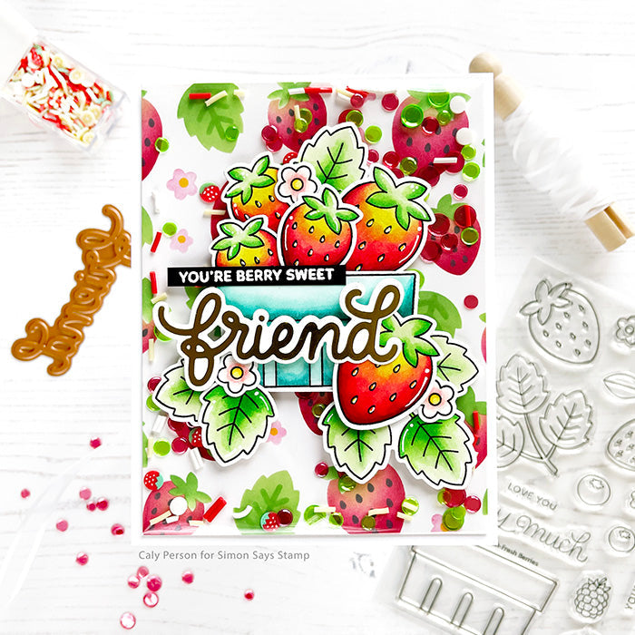 Pretty Pink Posh Friend Script Hot Foil Plate Friend | color-code:ALT01