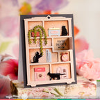 Waffle Flower Shelf Add-ons Dies 421569 cats playing