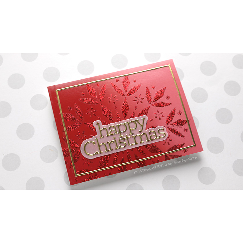 CZ Design Happy Christmas Wafer Dies czd216 Season Of Wonder Christmas Card | color-code:ALT05