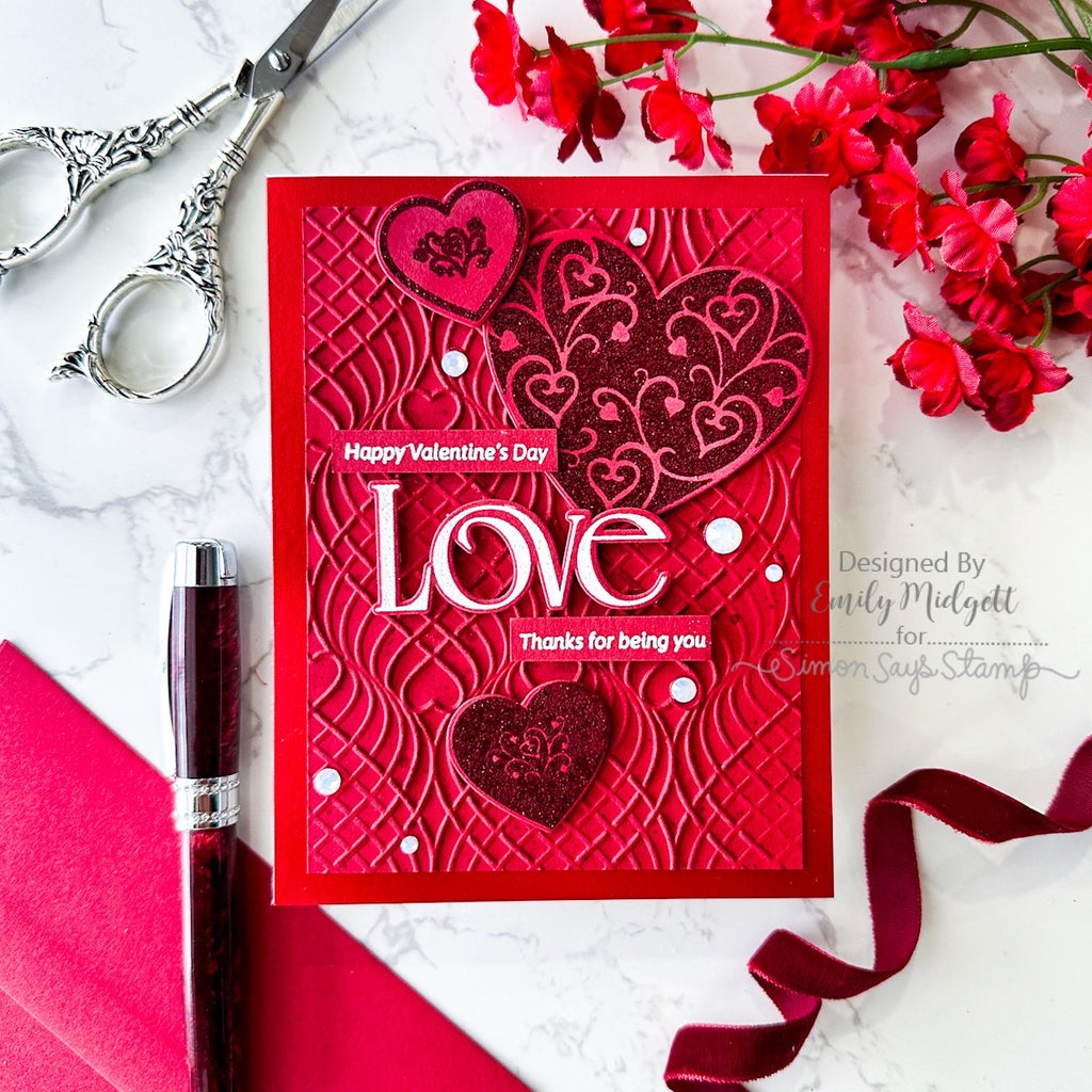 Simon Says Stamp Heart Suite Wafer Dies 1564sdc Heart to Heart