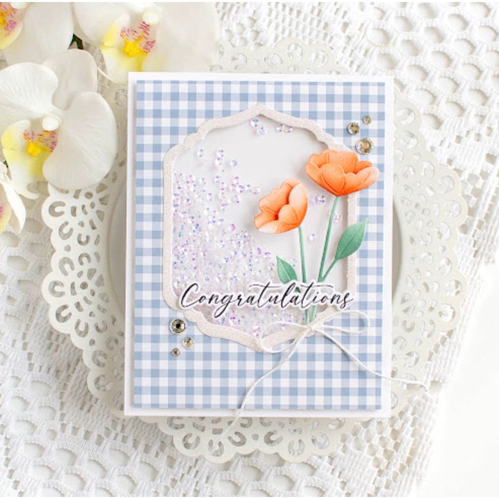Simon Says Stamp Modern Teardrops Wafer Dies 1367sd Happy Camper Congratulations Card | color-code:ALT08