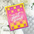 Honey Bee Delicate Daisy A2 Cover Plate Top Die hbds-dela2t Hello Sweet Friend Card | color-code:ALT01
