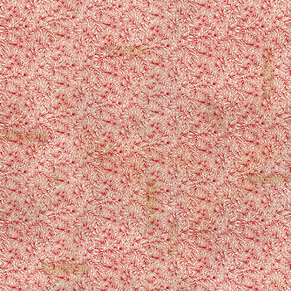 Tim Holtz Eclectic Elements Holidays Past Fabric By The Yard Berry Branch