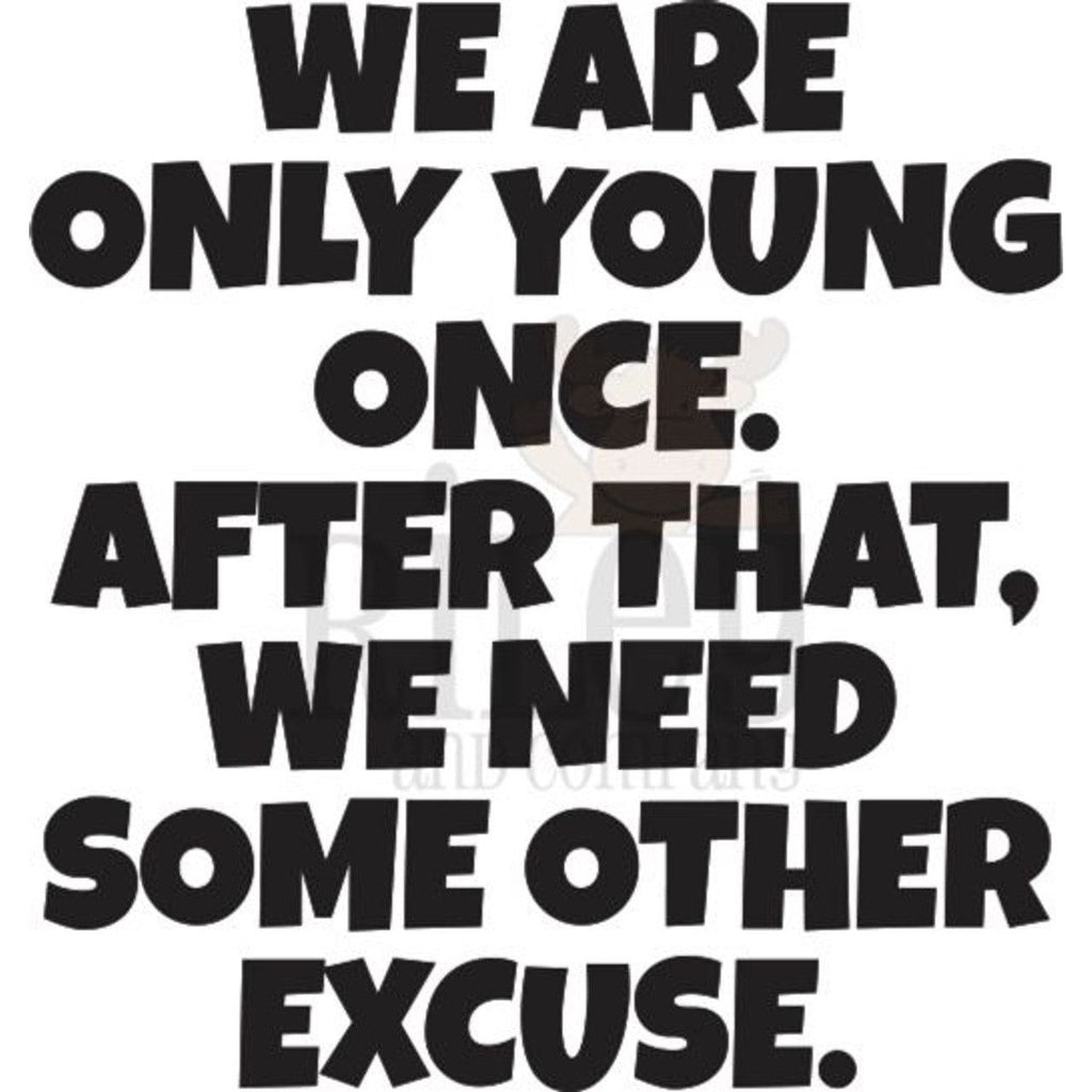 Riley And Company Funny Bones We Are Only Young Once Clear Stamp rwd-1280