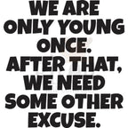 Riley And Company Funny Bones We Are Only Young Once Clear Stamp rwd-1280
