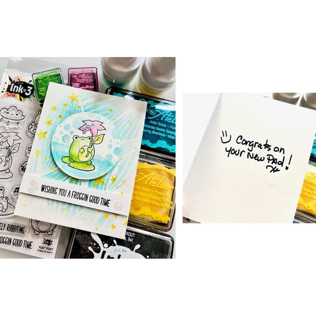 Inkon3 Ribbit Ribbit Clear Stamps congrats