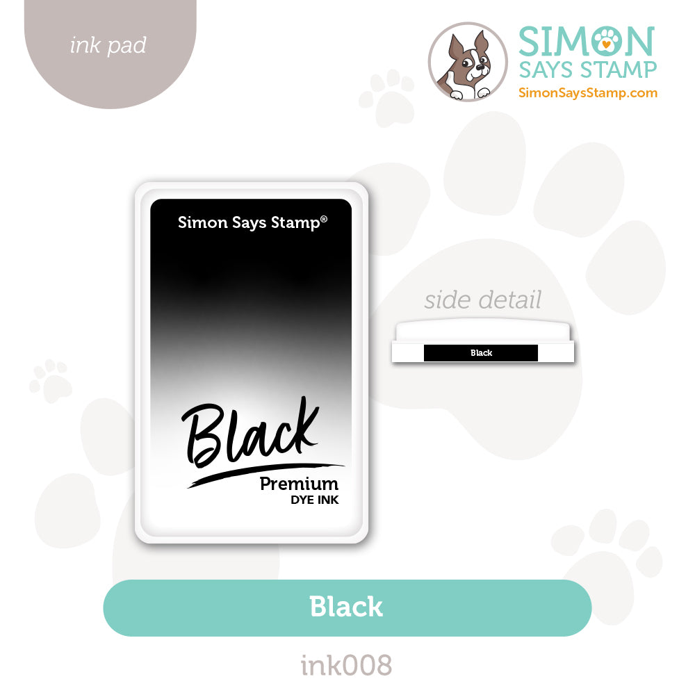 Simon Says Stamp Premium Dye Ink Pad BLACK Ink008