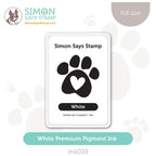 Simon Says Stamp Pigment Ink Pad WHITE INK039
