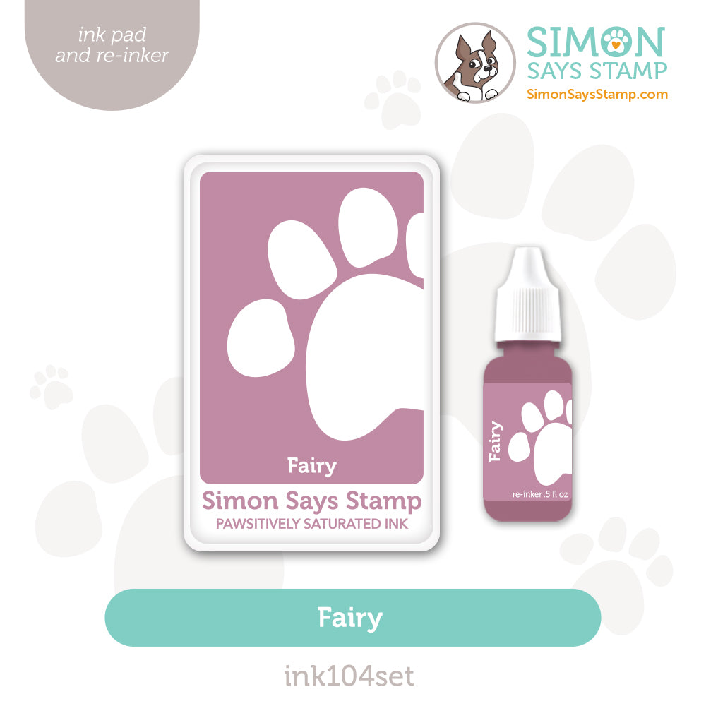 Simon Says Stamp Pawsitively Saturated Ink and Re-inker Set Fairy ink104set STAMPtember