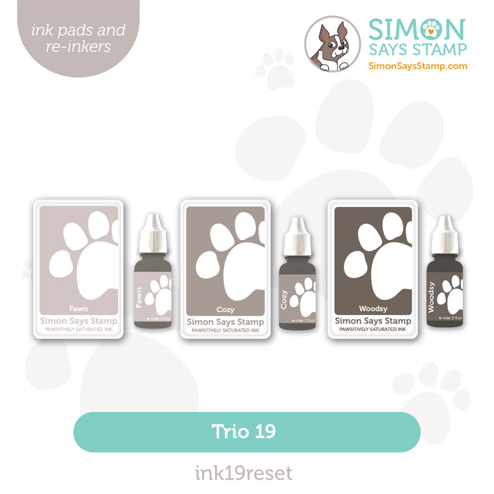 Simon Says Stamp Pawsitively Saturated Ink Trio 19 and Re-Inkers Heart To Heart