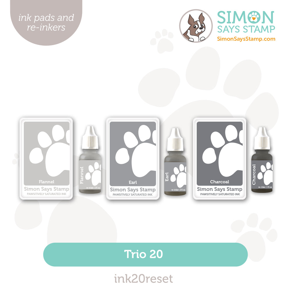 Simon Says Stamp Pawsitively Saturated Ink Trio 20 and Re-Inkers Heart To Heart