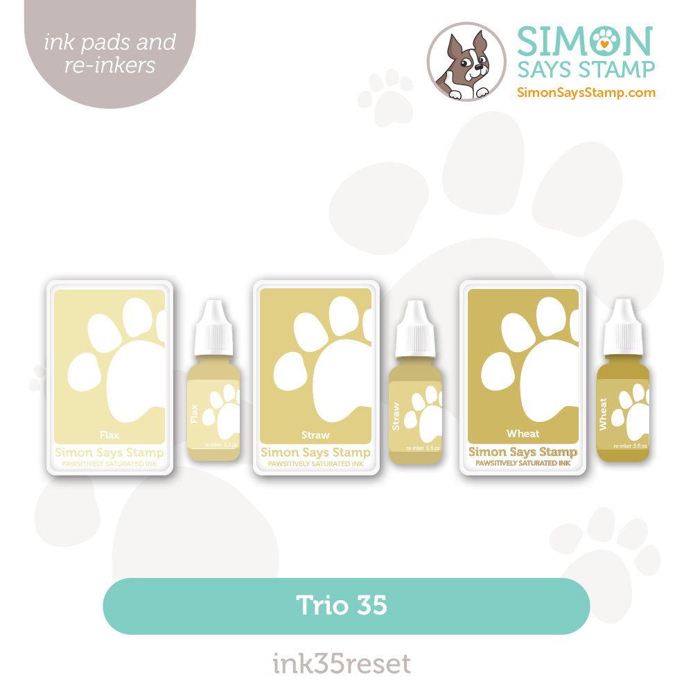 Simon Says Stamp Pawsitively Saturated Ink Trio 35 and Re-Inkers Heart To Heart