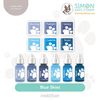 Simon Says Stamp Pawsitively Saturated Ink Cubes Blue Skies and Re-Inkers ink605set