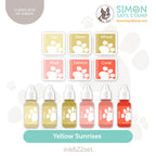 Simon Says Stamp Pawsitively Saturated Ink Cubes Yellow Sunrises and Re-Inkers ink622set Shine On
