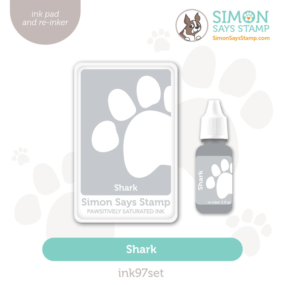 Simon Says Stamp Pawsitively Saturated Ink and Re-inker Set Shark ink97set Sugar And Spice