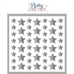 Pretty Pink Posh Half Stars Stencils
