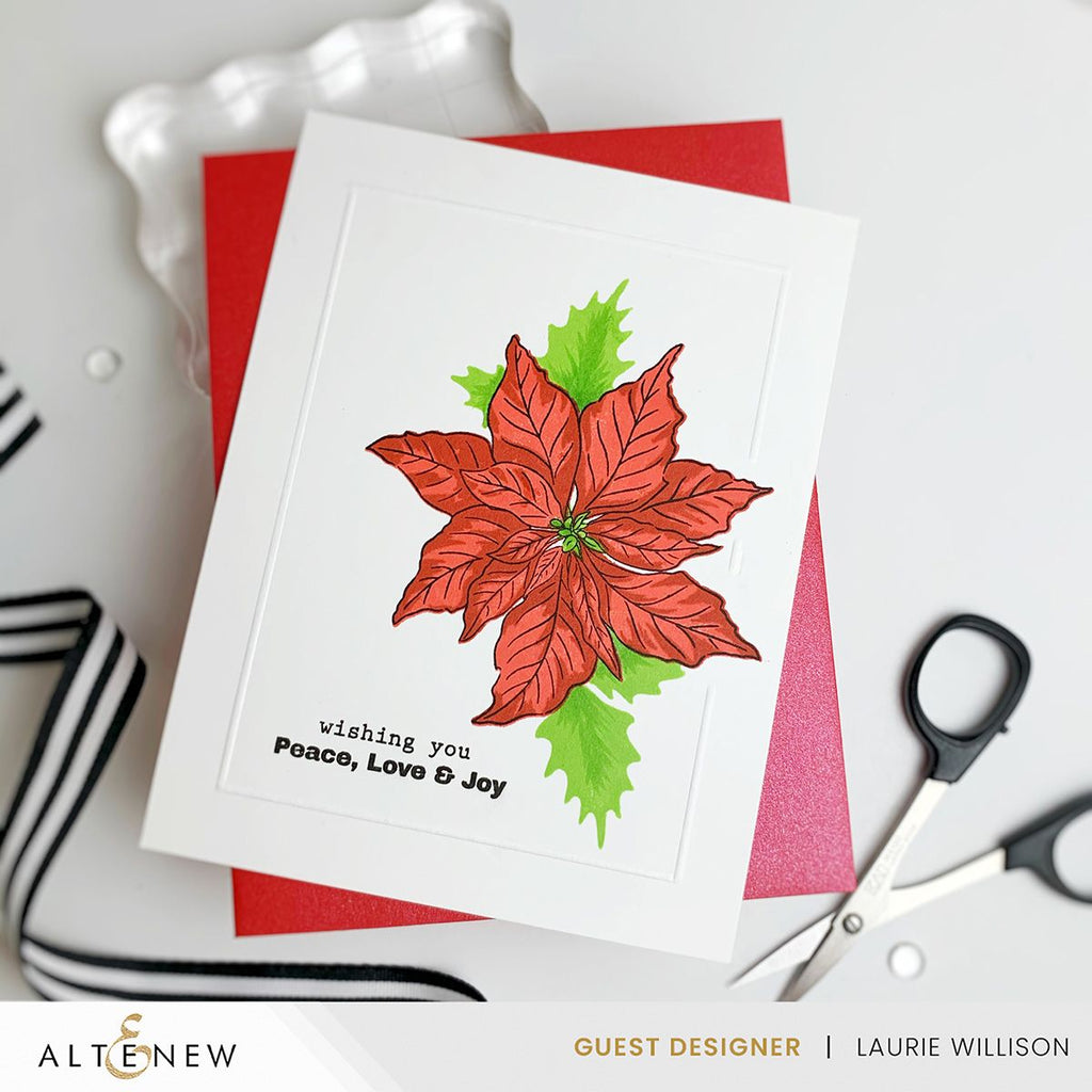 Altenew Winter Florals Clear Stamps alt4246 love and joy