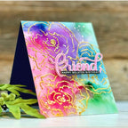 Tim Holtz Alcohol Ink Cosmopolitan Ranger tal86055 Belated Birthday Card