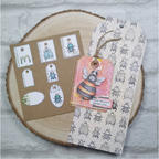 Paper Artsy JOFY 125 Cling Stamps jofy125 insect tag