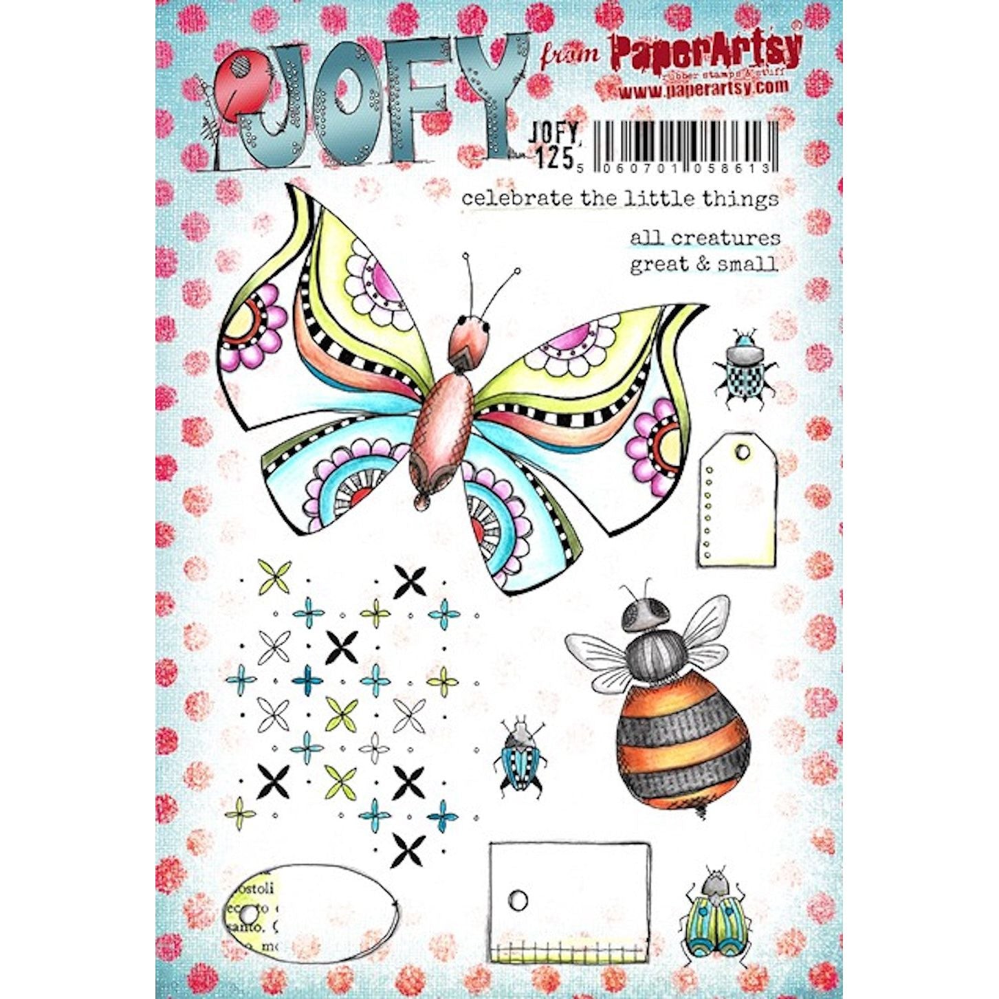 Paper Artsy JOFY 125 Cling Stamps jofy125