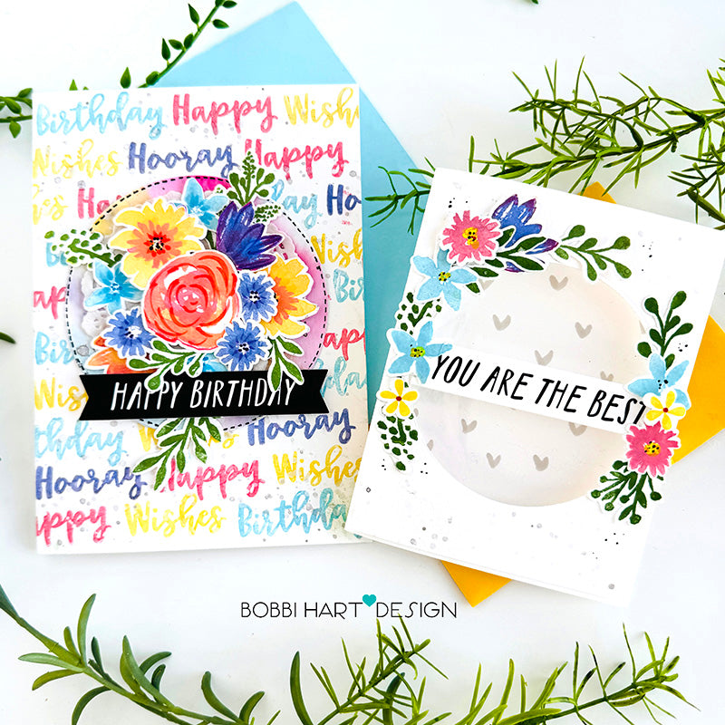 Simon Says Stamp Card Kit of the Month March 2026 Watercolor Bouquet ck0326 Floral Cards