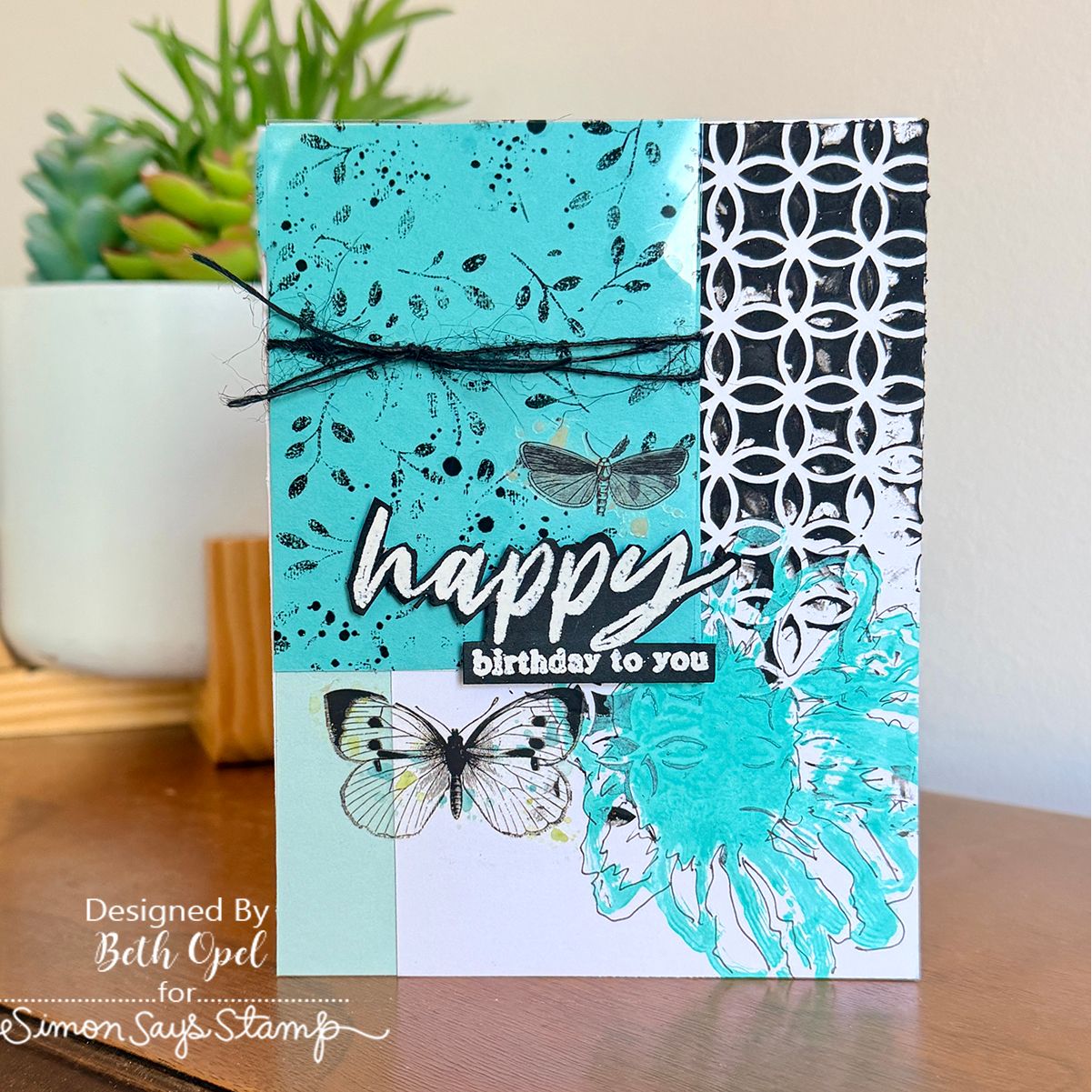 Simon Says Stamp Card Kit of the Month April 2026 A Little Artsy ck0426 Birthday Card | color-code:ALT12