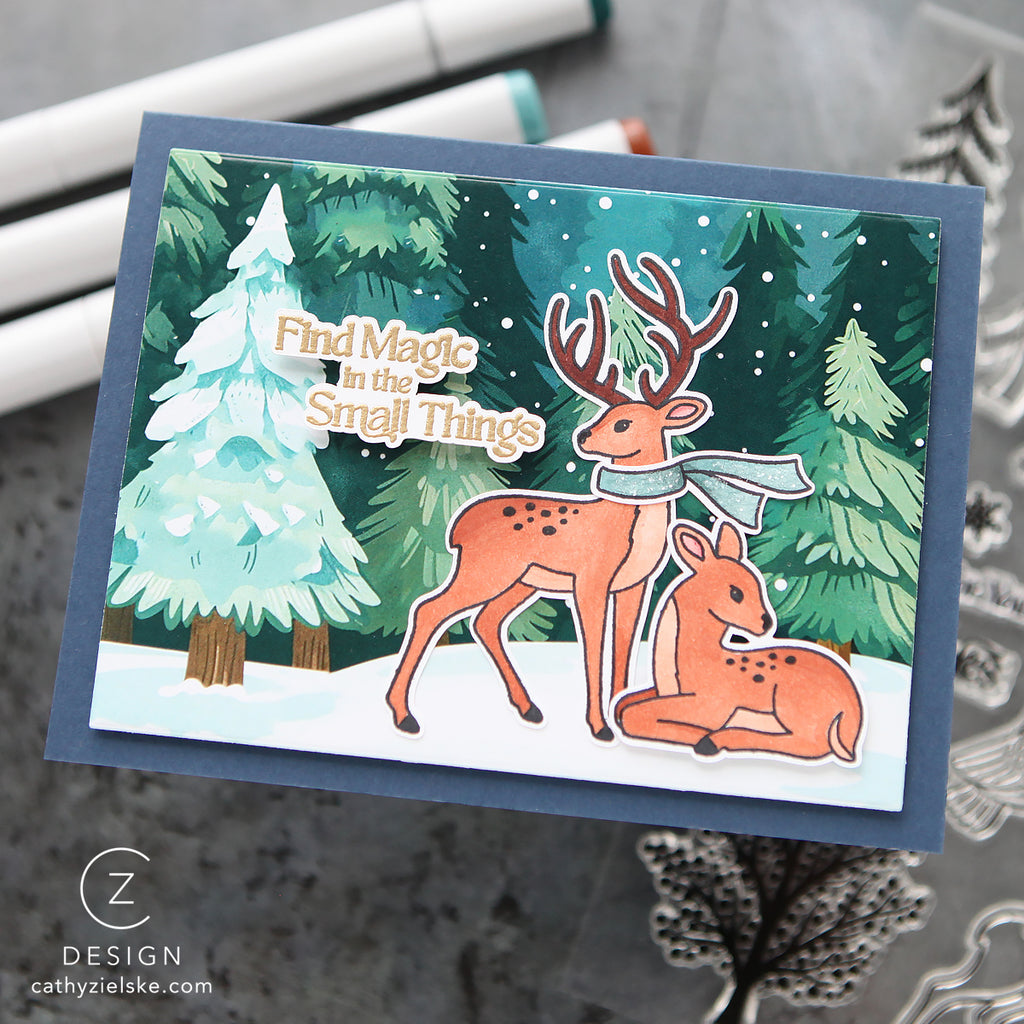 Simon Says Stamp Card Kit of the Month January 2026 The Small Things ck0126 Winter Card | color-code:ALT12