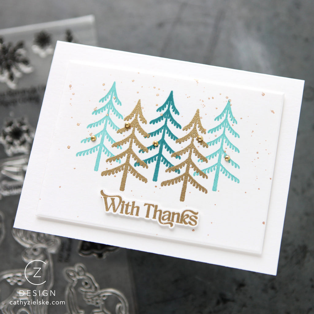 Simon Says Stamp Card Kit of the Month January 2026 The Small Things ck0126 Thanks Card | color-code:ALT13