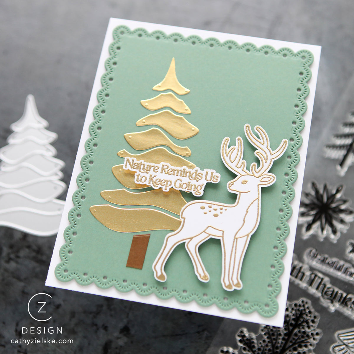 Simon Says Stamp Card Kit of the Month January 2026 The Small Things ck0126 Winter Card | color-code:ALT16