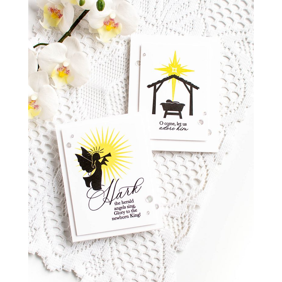 PREORDER Simon Says Stamps And Dies Hark The Newborn King set692hn Christmas Cards | color-code:ALT03