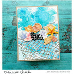 Honey Bee Lovely Layers Small Seashells Dies hbds-llsmsea See You On The Beach Card