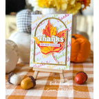 Simon Says Stamp Set of 4 Stencils Red Maple 1102mtc Gratitude Card