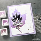 Simon Says Stamp Set of 4 Stencils Red Maple 1102mtc Gratitude Card | color-code:ALT09