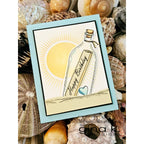 Gina K Designs Message in a Bottle Clear Stamps and Dies Bundle mmdie0426 HBD