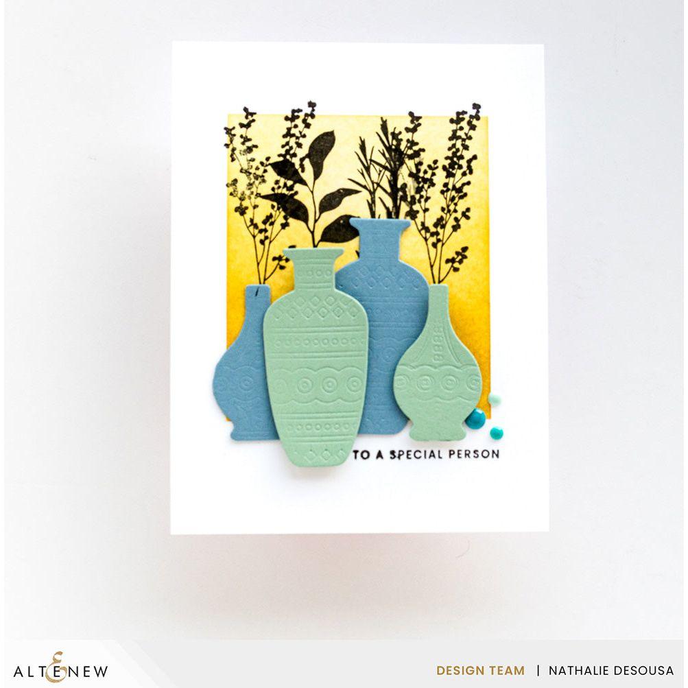 Altenew Mini Delight Plants and Vases Stamp and Die Set alt8905bn special person