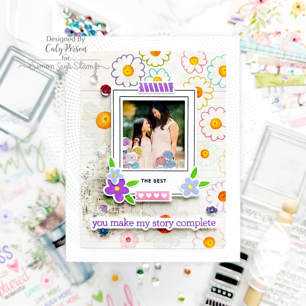 Simon Says Stamp Embellishment Mix Joyful Moments 0625jm Love Card | color-code:ALT10