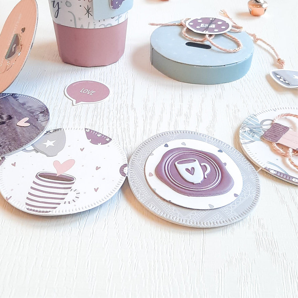 ModaScrap Cuddle Puffy Stickers 2 msps-002 coffee
