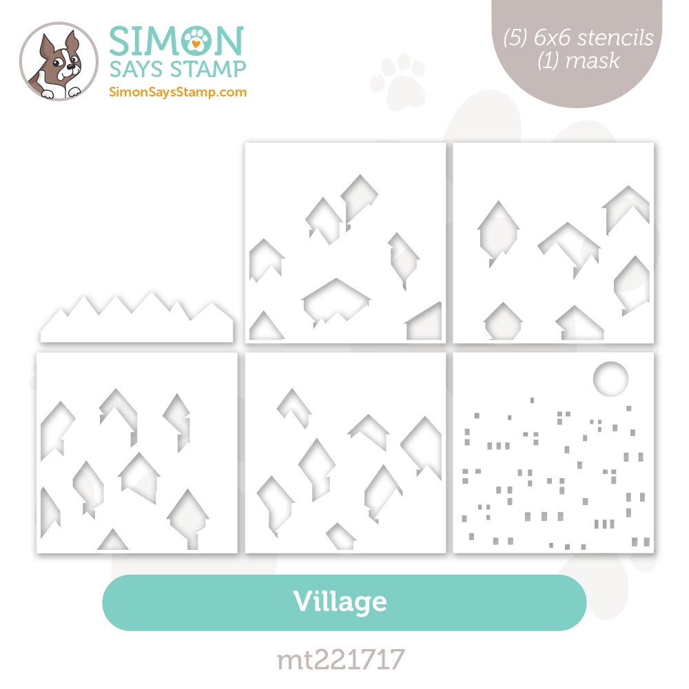 Simon Says Stamp Stencils Village mt221717 All The Joy