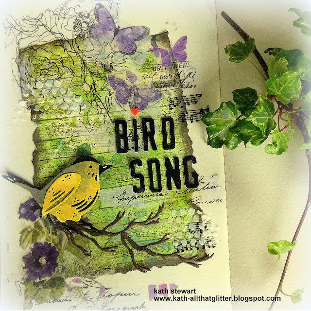 Tim Holtz MINI STENCIL SET 5 MST005 yellow bird | color-code:ALT03