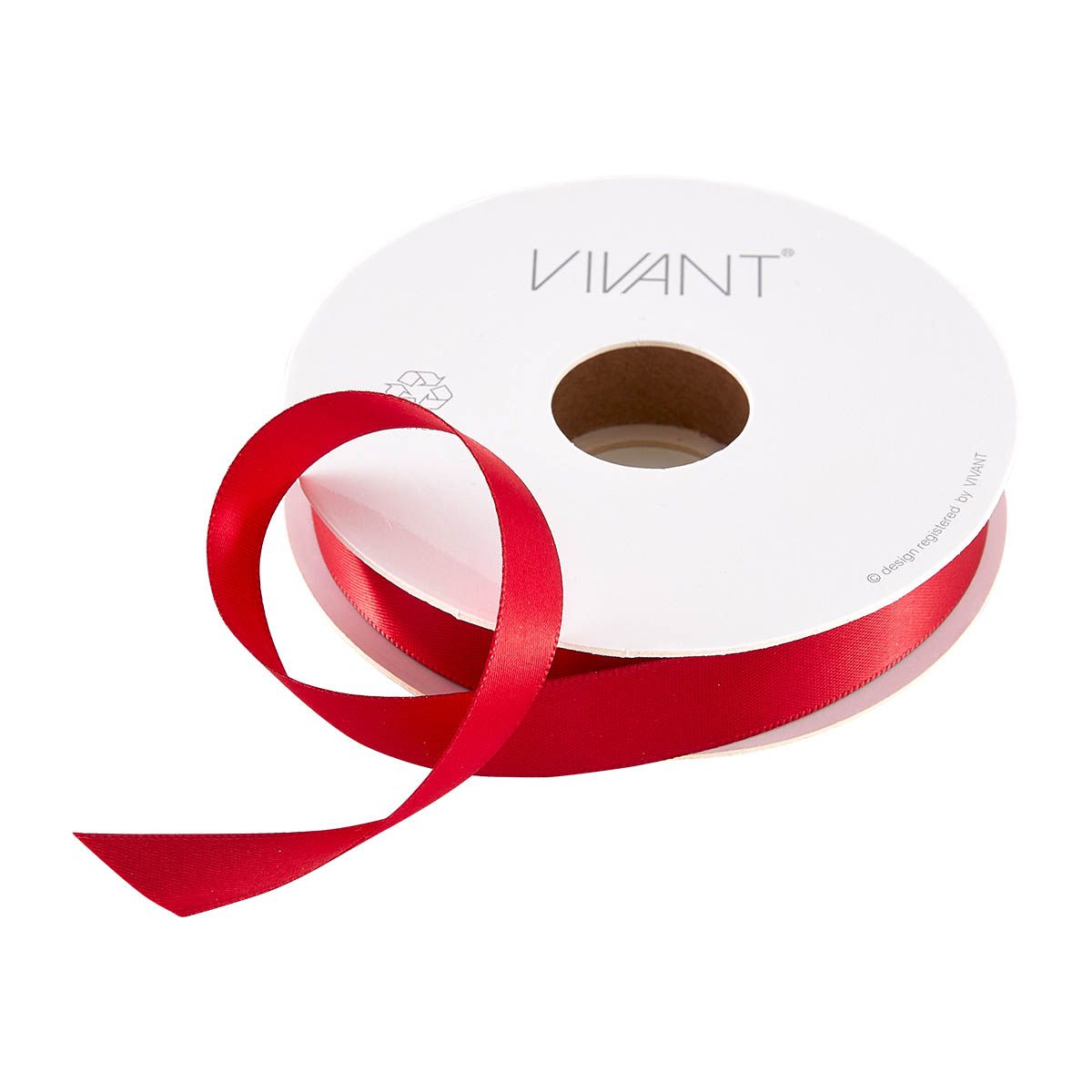 Vivant Double Face Satin Warm Red Ribbon 27.34 yards 3301.2516.21