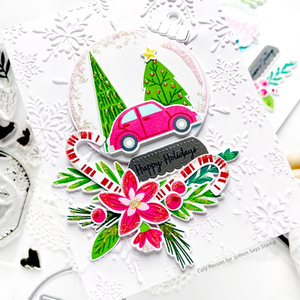Papertrey Ink Ornament Cloche Clear Stamps 1535 happy holidays | color-code:ALT02
