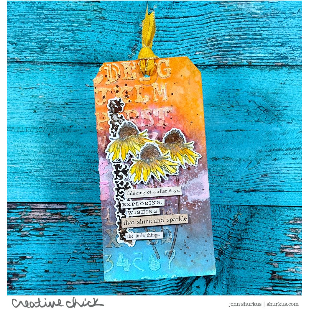 Tim Holtz Ornate Trims Stamps with Simon Says Stamp Dies Bundle setot25 Floral Tag | color-code:ALT06
