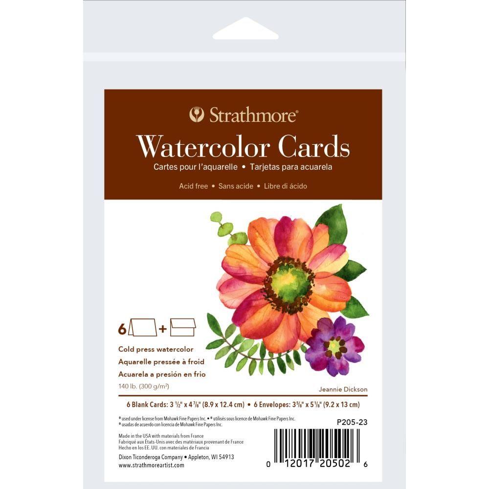Strathmore 3x5 Watercolor Cards with Envelopes p205-23