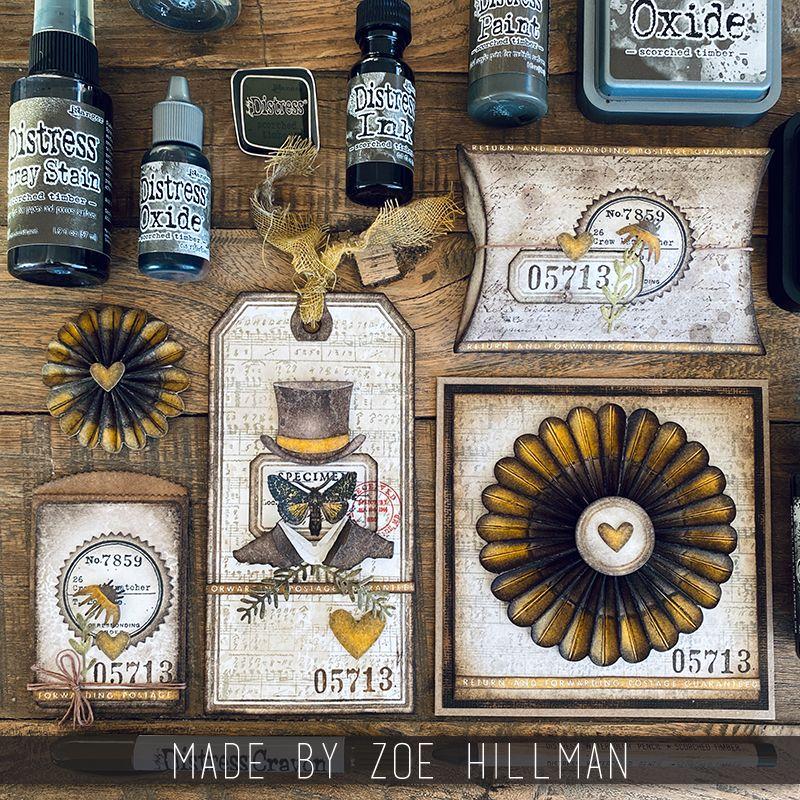 Tim Holtz Distress Ink Pad Mini Kit 18 Ranger tdpk82002 Vintage Tags