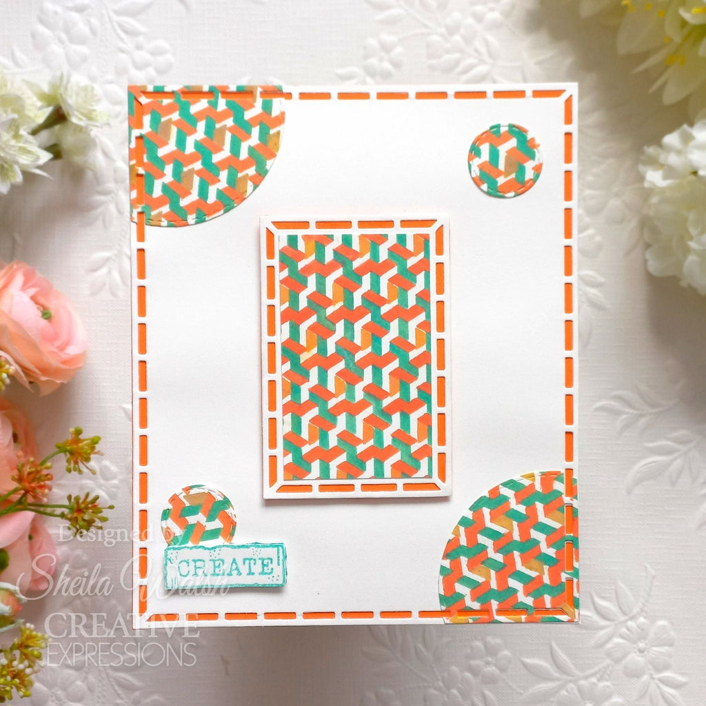 Creative Expressions Chaotic Order Mini Stencils cemlscha create