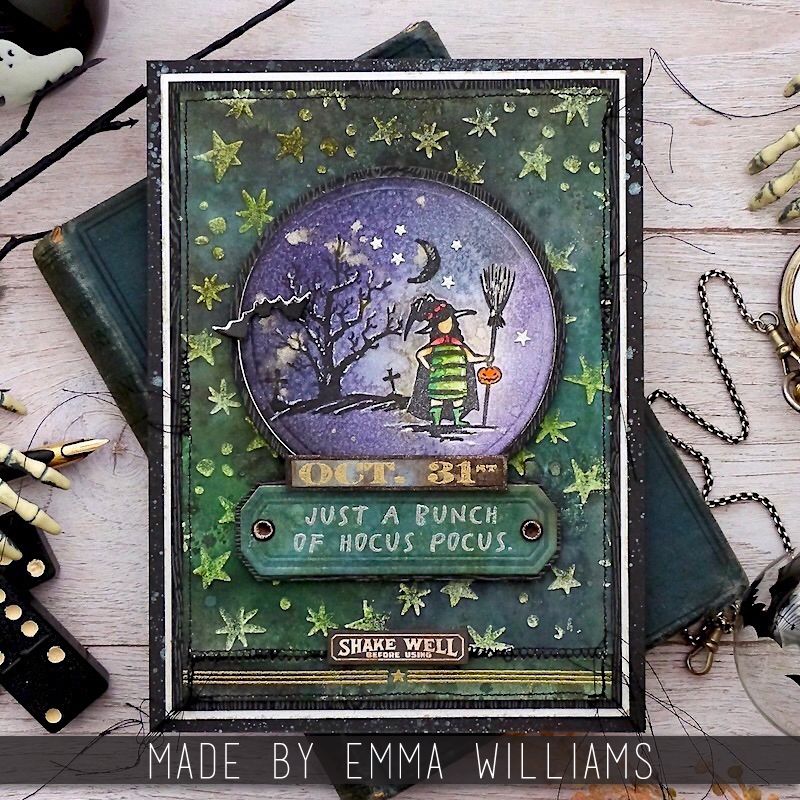 Tim Holtz Layering Stencil Spellbound ths170 hocus pocus
