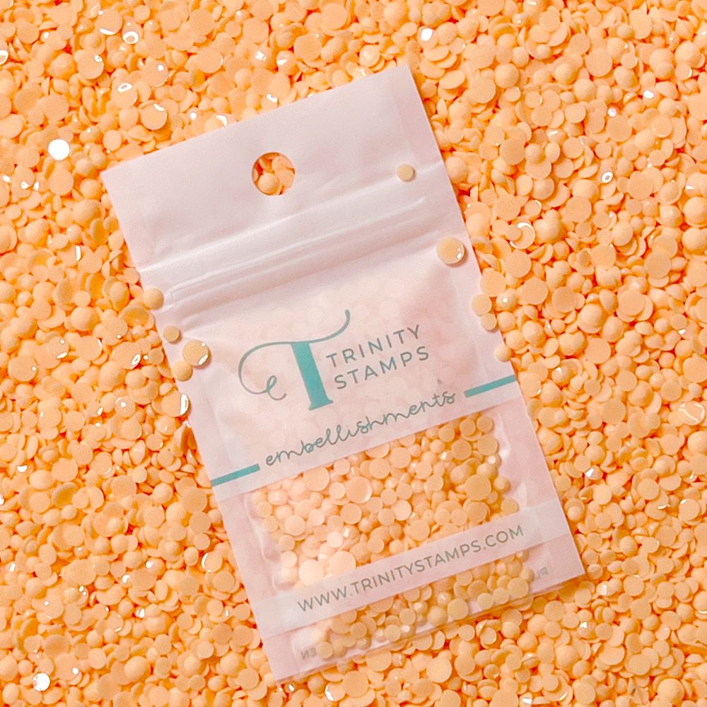Trinity Stamps Orange Cream Opaque Rhinestone Embellishment Mix emb-0148