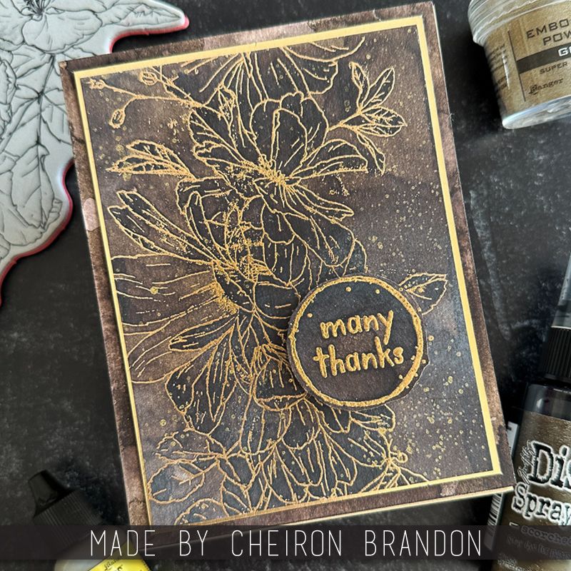 Ranger Tim Holtz Distress Crayons Set 15 tdbk82484 Many Thanks Card