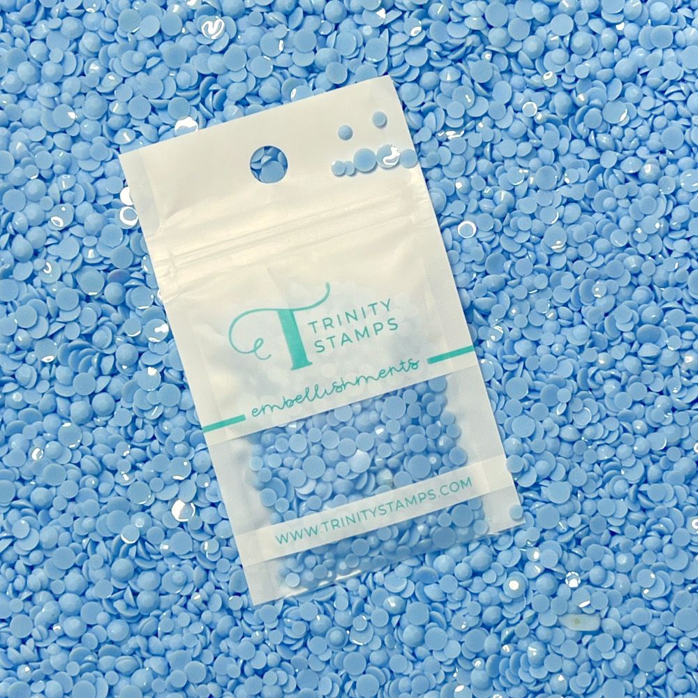Trinity Stamps Cornflower Opaque Rhinestone Embellishment Mix emb-0151